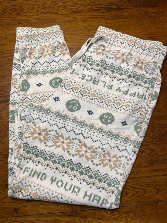 Gilly Hicks Other - Cozy Patterned Lounge Pants in Cream, Sage & Tan